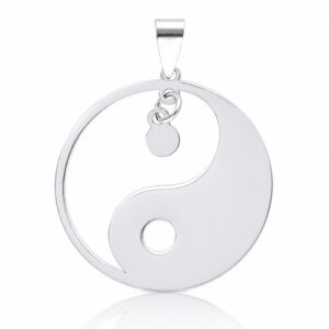 Colgante plata 925mm yin yang - 20mm