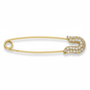 Alfiler oro 18kl bebe circonitas