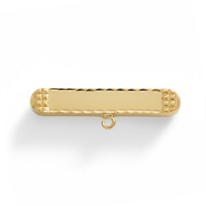 Alfiler oro 18kl bebe tallado