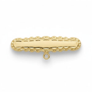 Alfiler oro 18kl bebe tallado