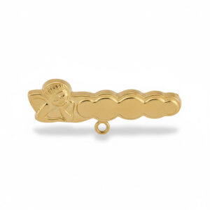 Alfiler oro 18kl angel bebe