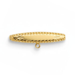 Alfiler oro 18kl bebe tallado