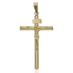 Cruz oro 18kl cristo - 19x36mm