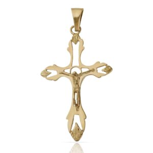 Cruz oro 18kl cristo - 32x50mm