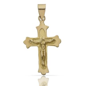 Cruz oro 18kl cristo - 17x29mm