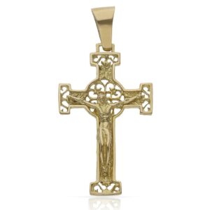Cruz oro 18kl cristo - 21x35mm