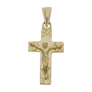 Cruz oro 18kl cristo - 15x29mm