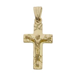 Cruz oro 18kl cristo - 15x29mm