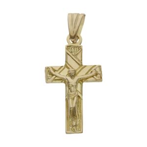 Cruz oro 18kl cristo - 15x29mm