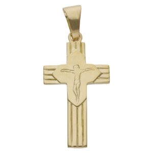 Cruz oro 18kl cristo - 19x35mm