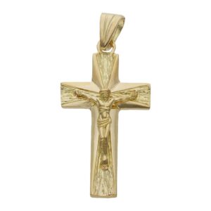 Cruz oro 18kl cristo - 19x35mm