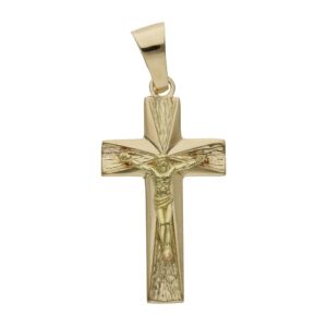 Cruz oro 18kl cristo - 19x35mm