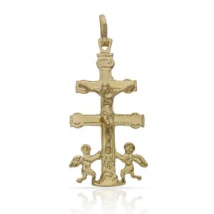 Cruz oro 18kl de caravaca - 14x29mm