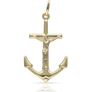 Cruz oro 18kl marinera - 18x30mm