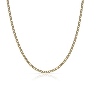 Cadena oro 18kl barbada maciza - 1.50mm