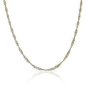 Cadena oro 18kl singapur - 2mm