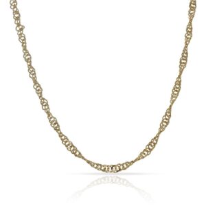 Cadena oro 18kl singapur - 3mm