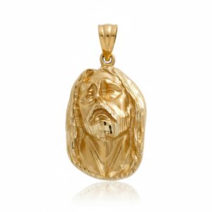 Cabeza oro 18kl  cristo - 21x33mm