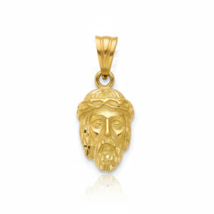 Cabeza oro 18kl cristo - 13x21mm