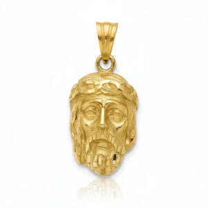 Cabeza oro 18kl cristo - 15x21mm