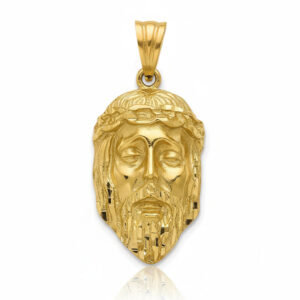Cabeza oro 18kl cristo - 15x27mm