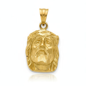 Cabeza oro 18kl cristo - 18x28mm