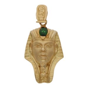 Cabeza oro 18kl tutankamon - 21x36mm