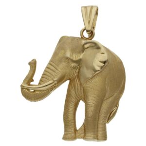Colgante oro 18kl elefante - 29x33mm