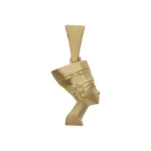Cabeza oro 18kl nefertiti - 11x20mm