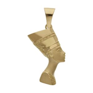 Cabeza oro 18kl nefertiti - 16x31mm