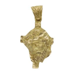 Cabeza oro 18kl cristo - 19x30mm