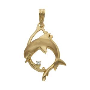 Colgante oro 18kl delfin - 20x28mm