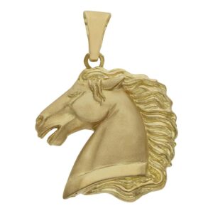 Colgante oro 18kl caballo - 28x32mm