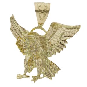 Cabeza oro 18kl aguila grande - 59x53mm