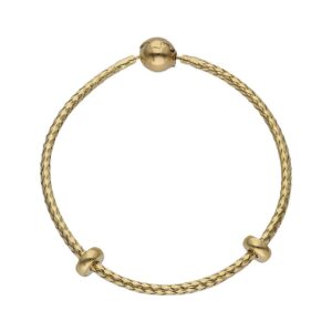 Pulsera oro 18kl flexible con stoppers