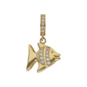 Charms colgante oro 18kl pez