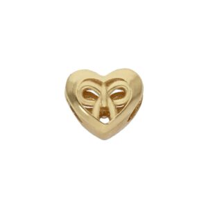 Charms oro 18kl corazon + lazo