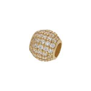Charms oro 18kl bola circonitas