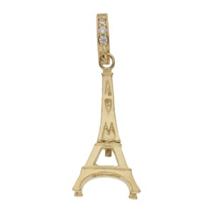 Charms colgante oro 18kl torre eiffel