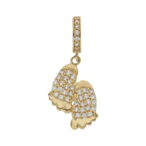 Charms colgante oro 18kl pies