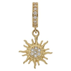 Charms colgante oro 18kl sol