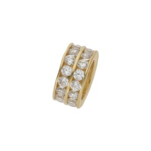 Charms oro 18kl separador circonitas