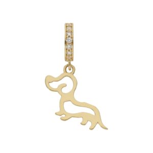 Charms colgante oro 18kl perro