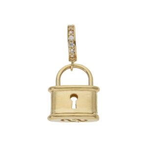 Charms colgante oro 18kl candado