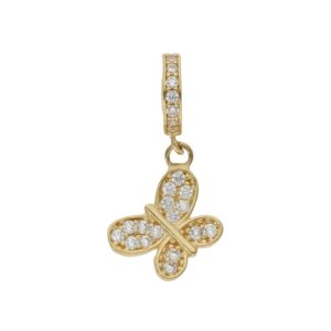 Charms colgante oro 18kl mariposa