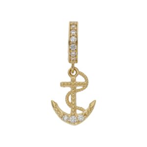 Charms colgante oro 18kl ancla