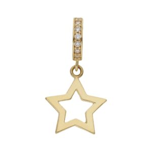 Charms colgante oro 18kl estrella