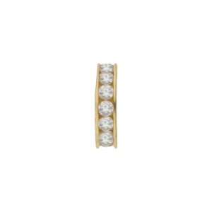 Charms oro 18kl separador circonitas