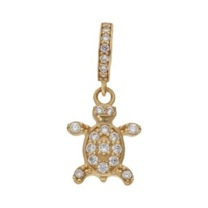 Charms colgante oro 18kl tortuga