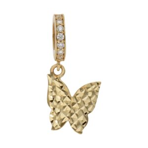 Charms colgante oro 18kl mariposa